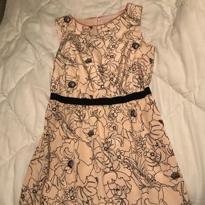 Blush and black Loft dress